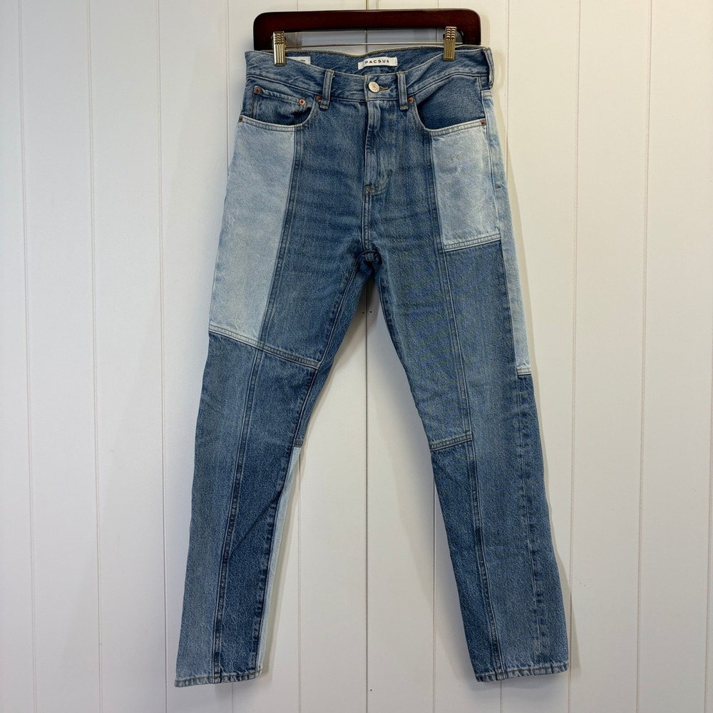 PacSun Y2K Slim Patchwork Jeans Men Size 30 X 32 Streetwear Indie Grunge Edgy
